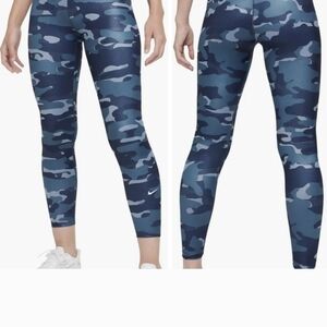 Nike Blue Camo Leggings